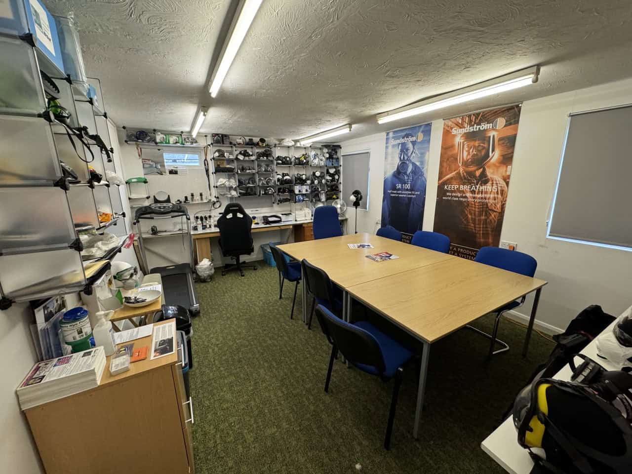 Inside the WeFitRPE office and testing facility